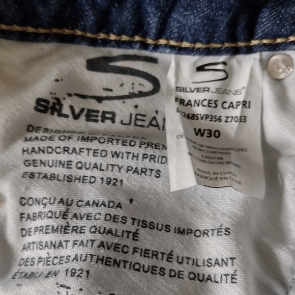Silver Frances Capri Jeans. Size 30. - Picture 13 of 15